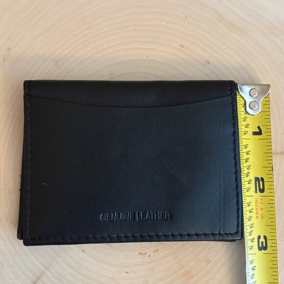 Wilsons Leather Black Slim Card Holder Minamalist - Picture 11 of 13